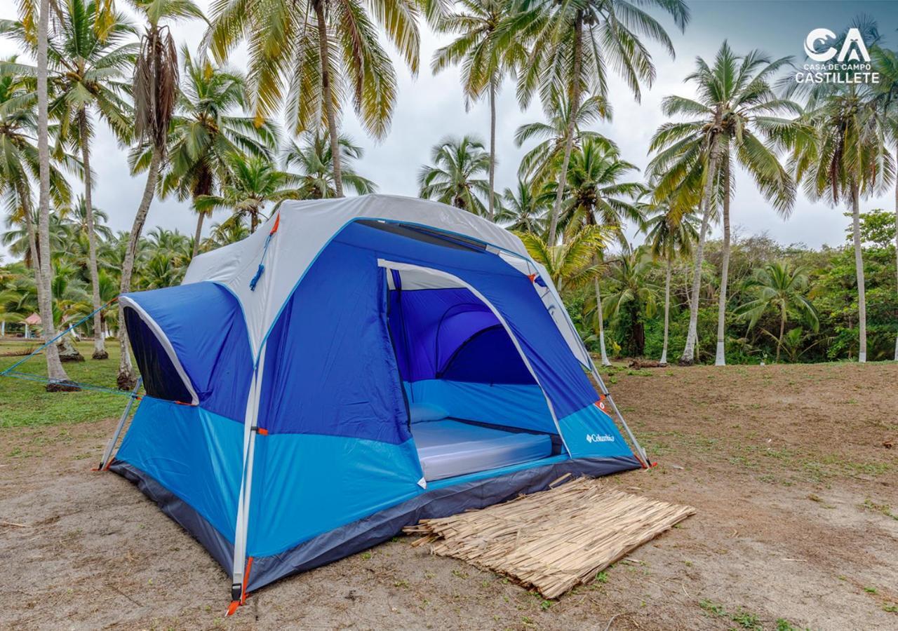 Casa De Campo Castillete Dentro Del Parque Tayrona El Zaino Rum bild